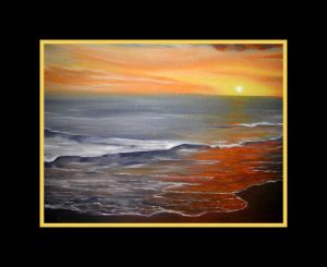 Sunset 3 - Oil on Canvas